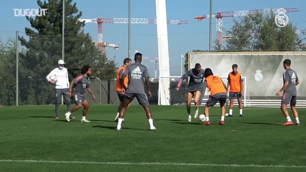Focus on Vinicius Jr. during training: shooting, assists, physical and ball work